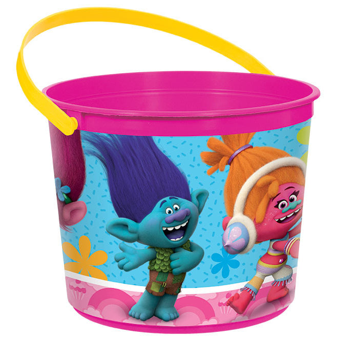 Trolls Plastic Favor Bucket