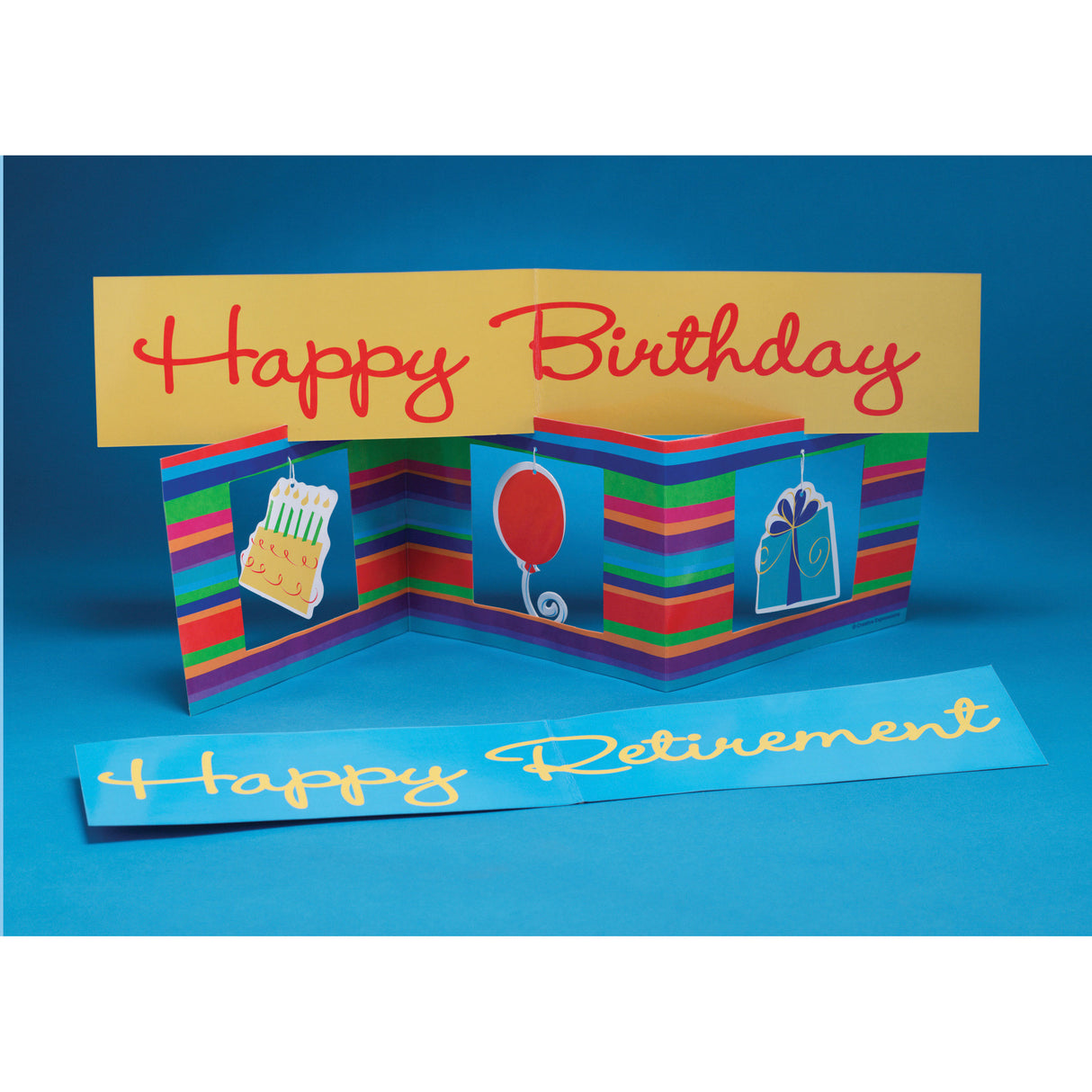 Birthday Stripes  Centerpiece