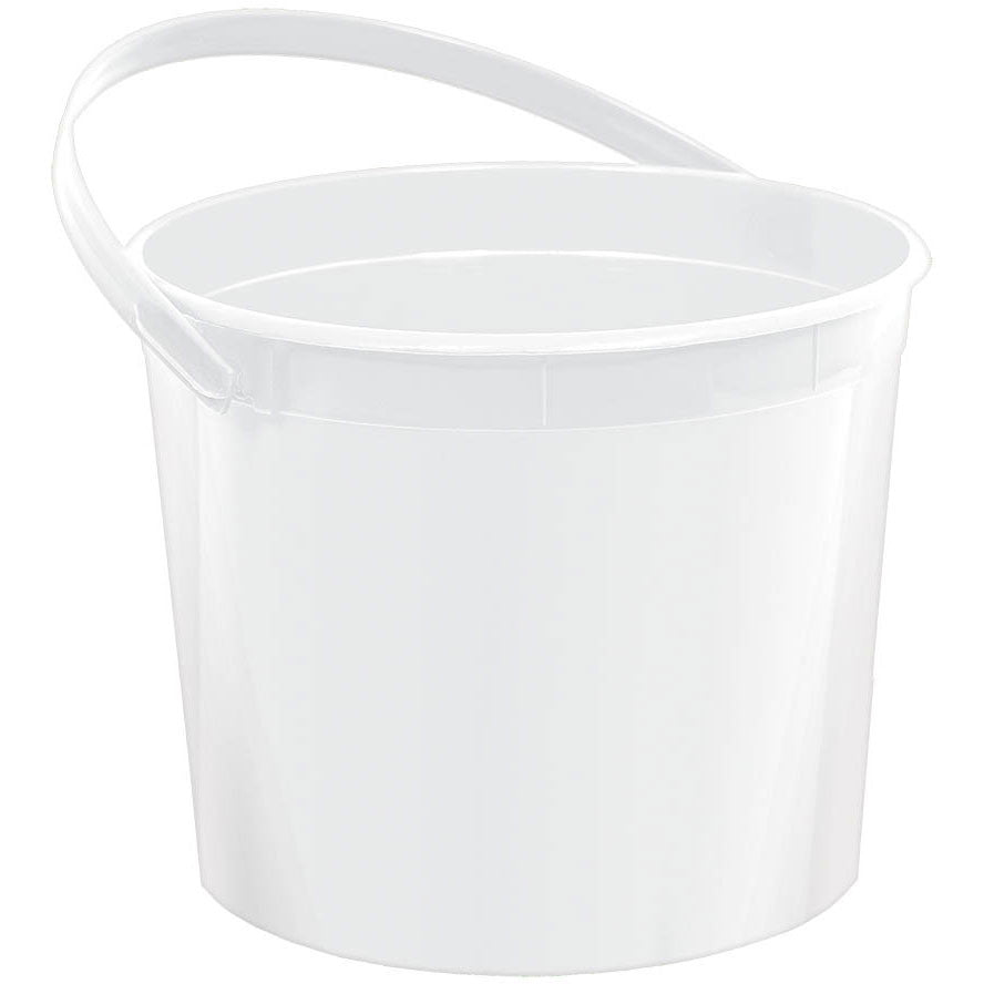 Frosty White Plastic Bucket