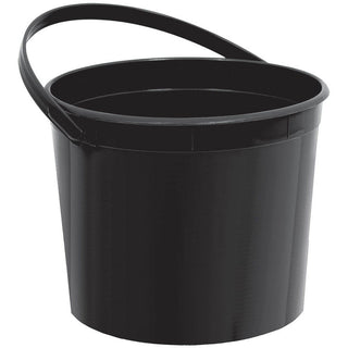 Jet Black Plastic Bucket