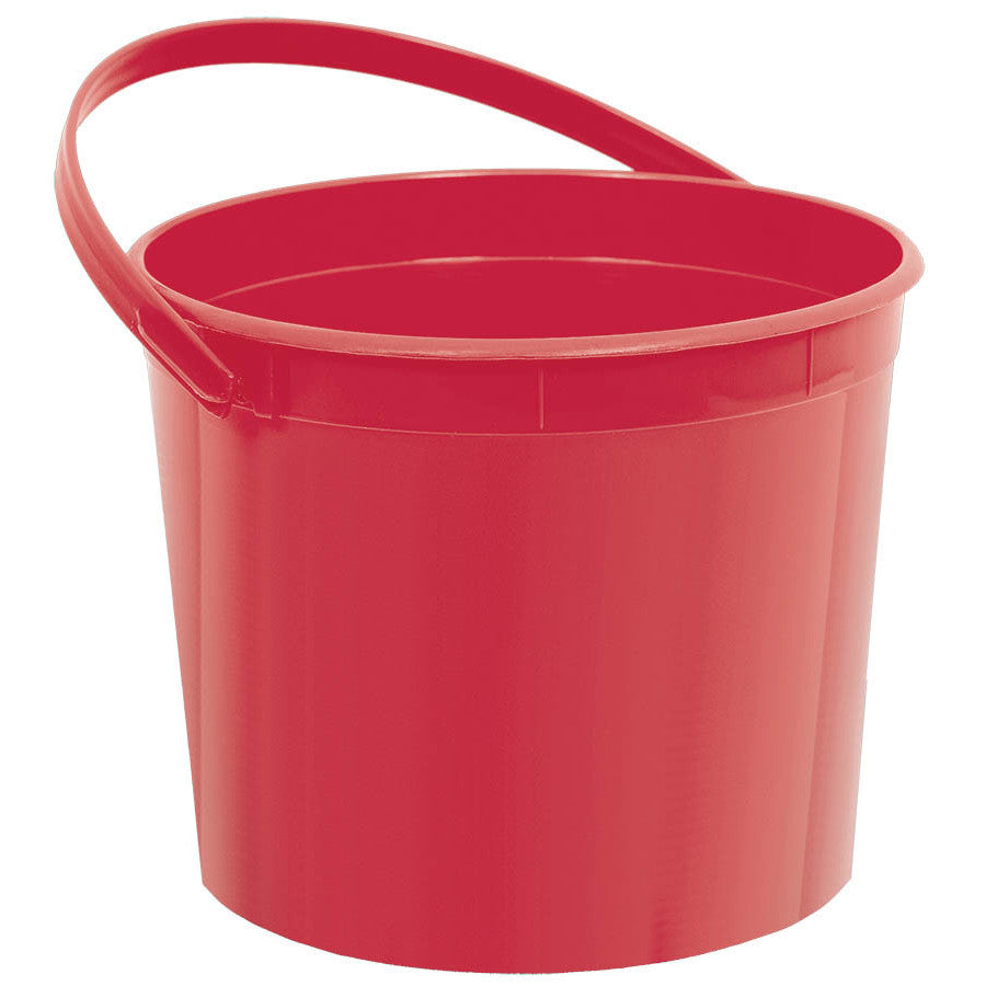 Apple Red Plastic Bucket