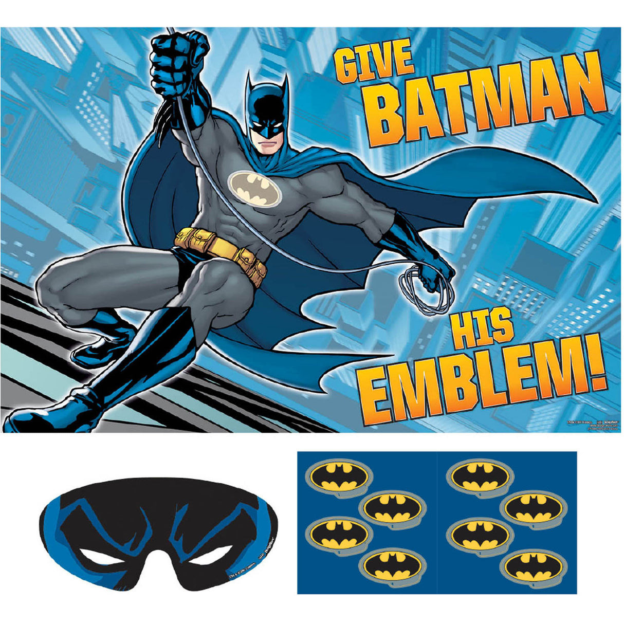 Pin Batman's Emblem Party Game