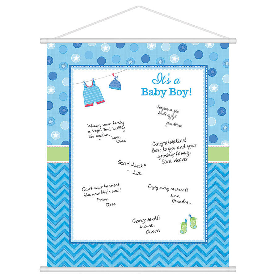 Shower With Love Boy Sign-In Sheet