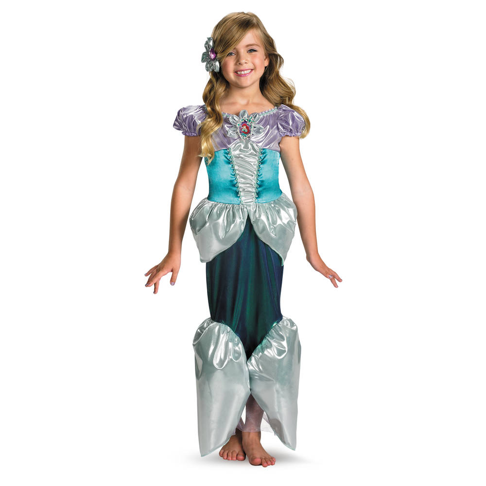 Ariel Shimmer Deluxe Costume Girls M (7-8)