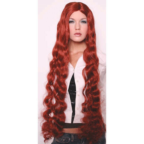 Long Mermaid Wig Red