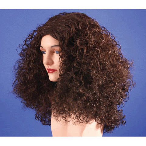 Brown Super Curl Long Wig