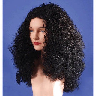 Black Super Curl Long Wig