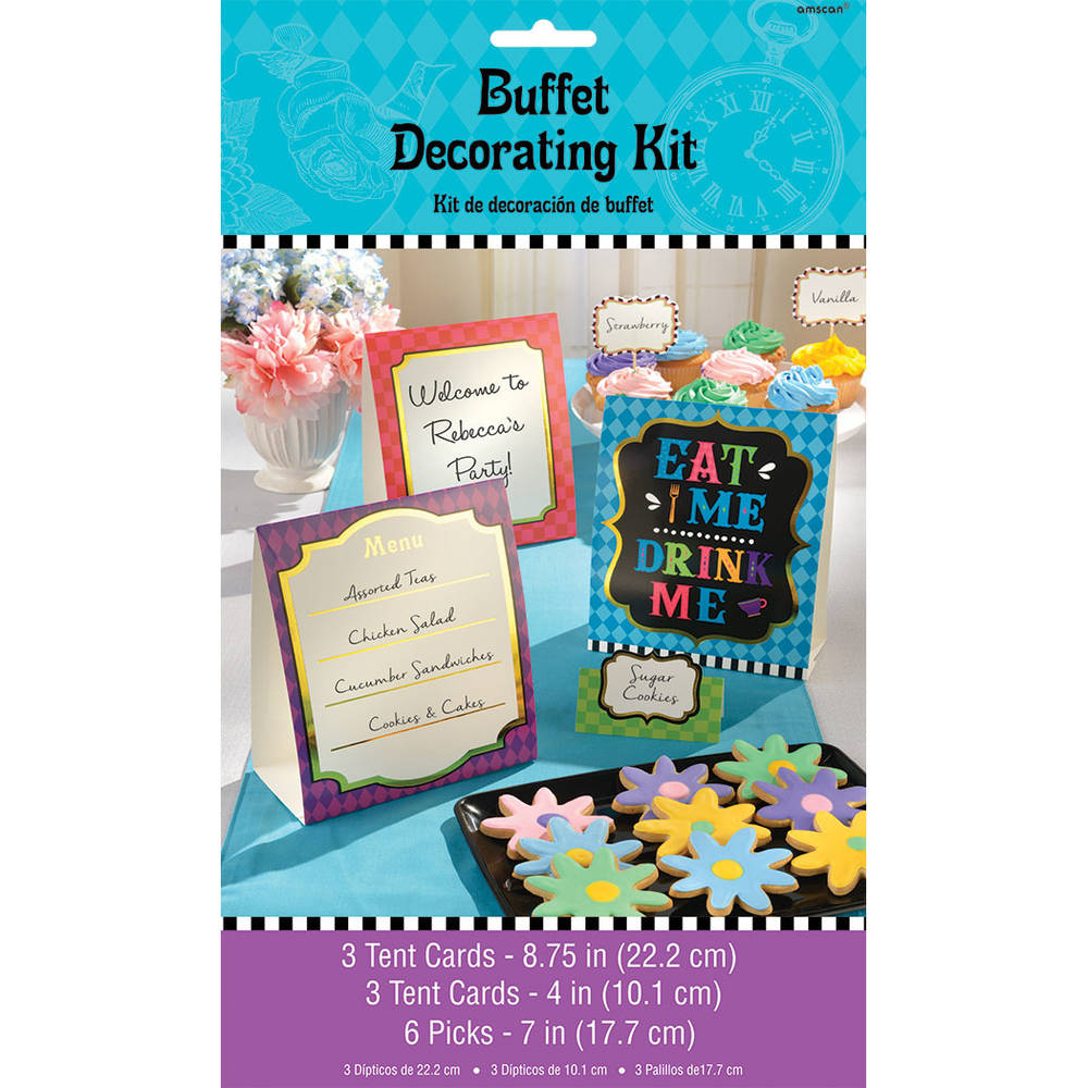 Mad Tea Party Buffet Table Decorating Kit