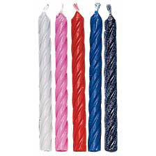 Pink Birthday Candles - 24 Pack