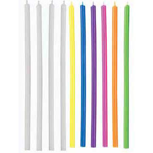 Multicolored Long Birthday Candles