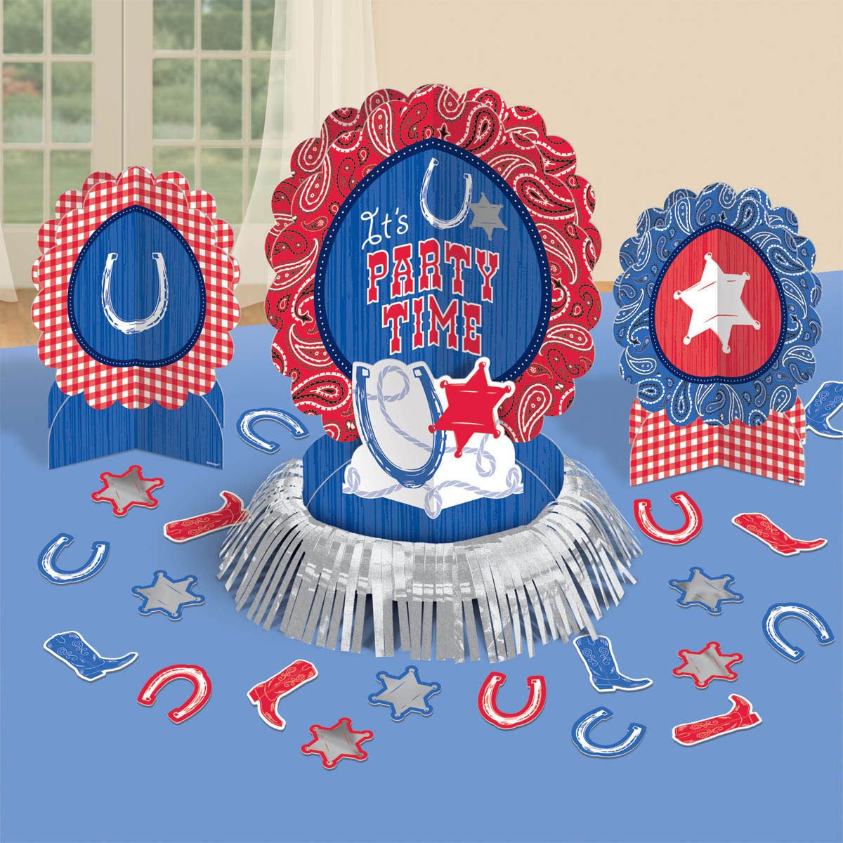 Bandana and Blue Jeans Table Decorating Kit