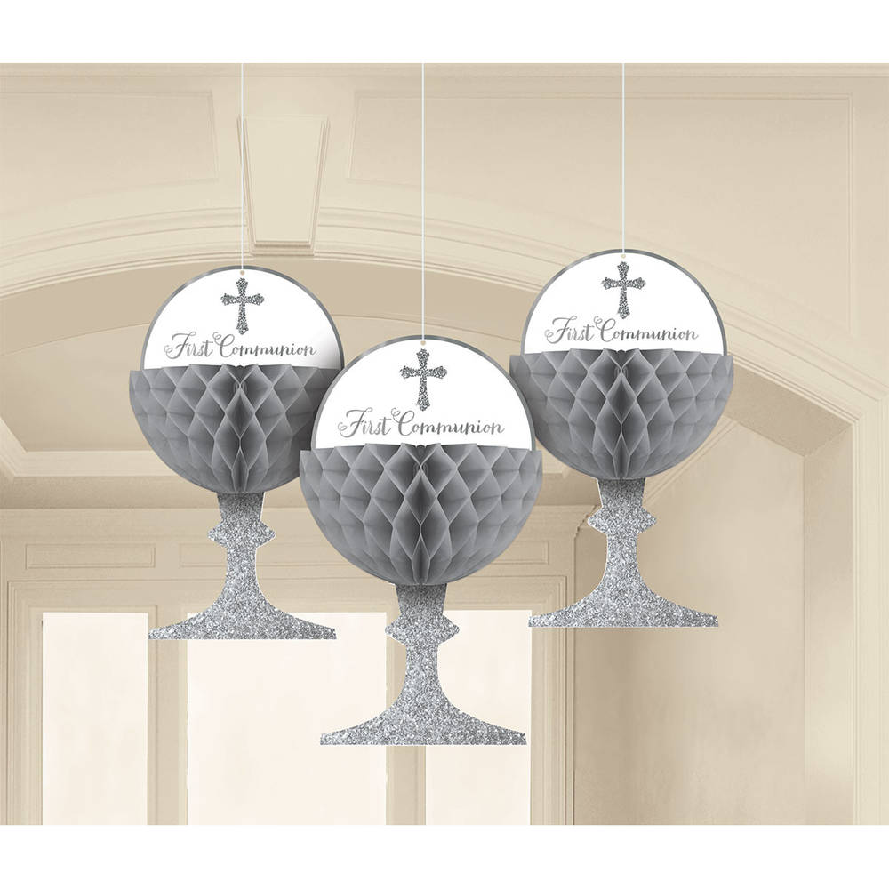 Honeycomb Chalice Hanging Decorations (3 ct)
