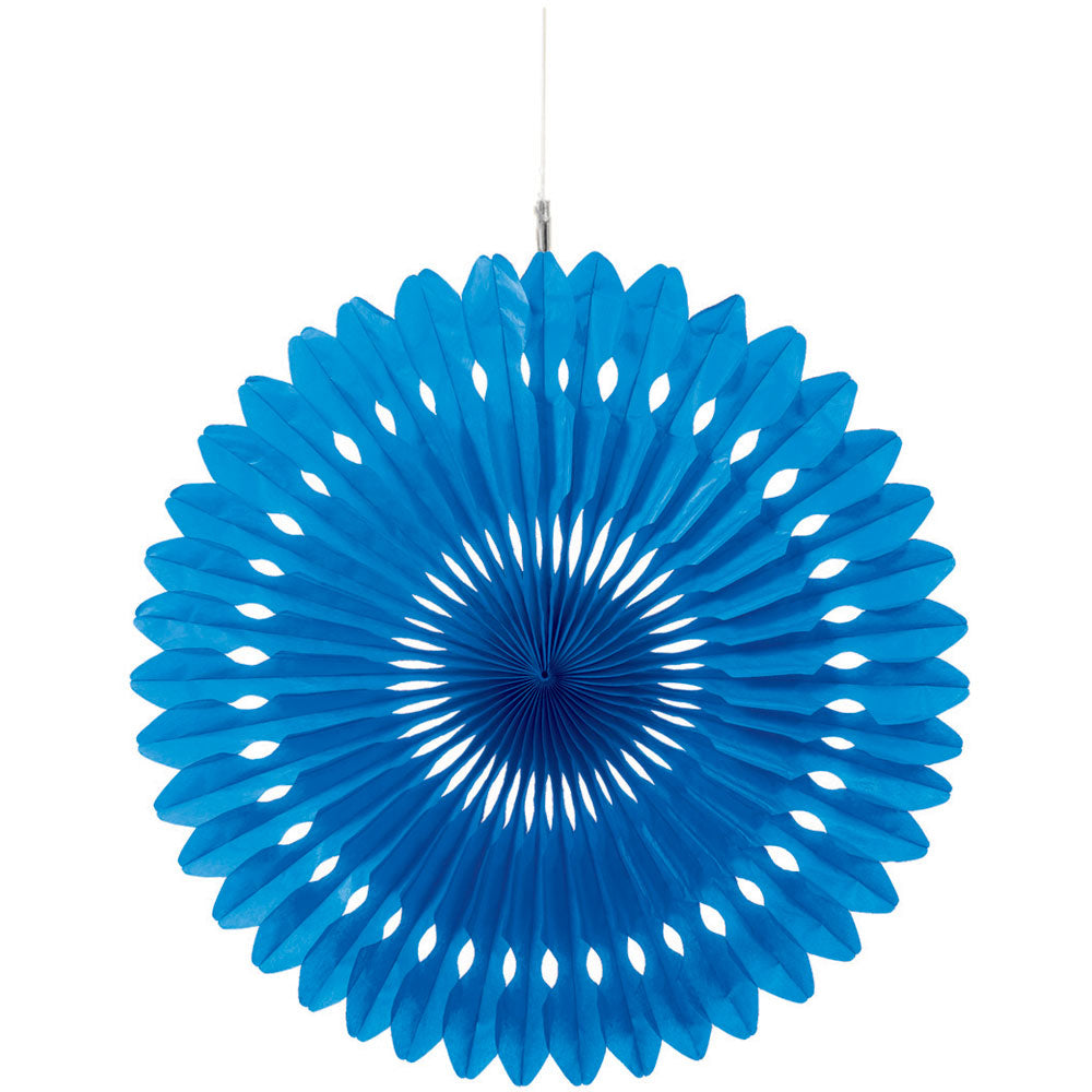 Royal Blue 16" Tissue Fan