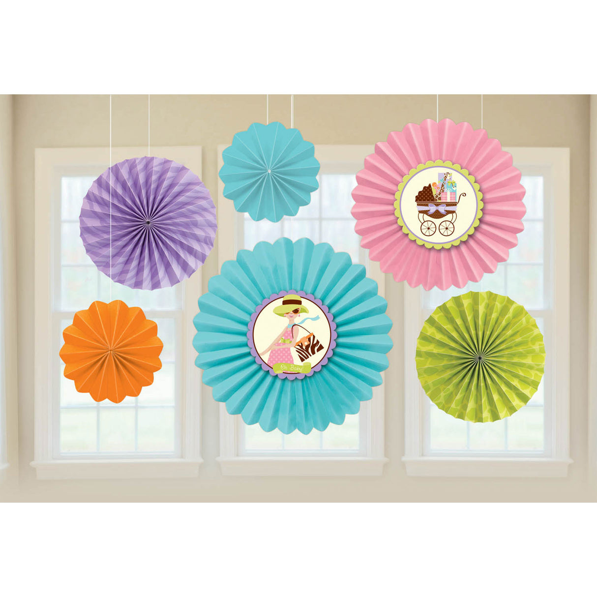 Modern Mommy Paper Fans