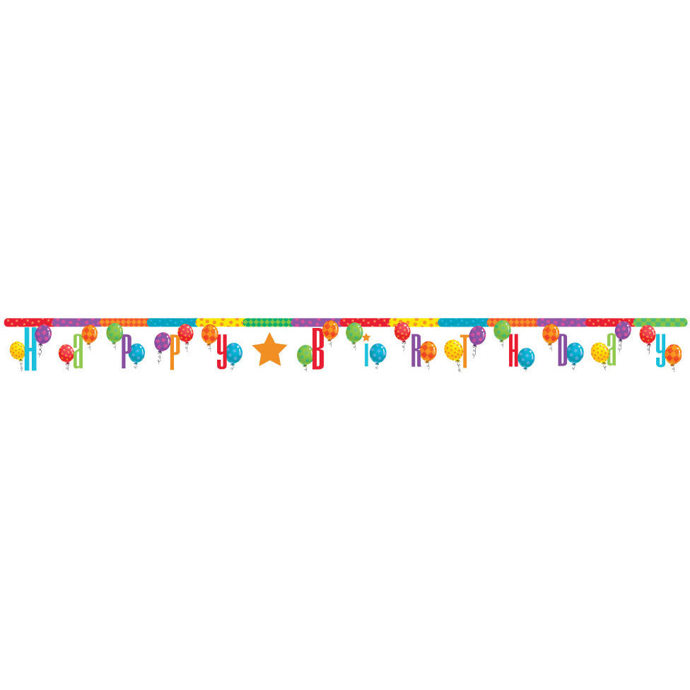 Balloon Patterns Letter Banner