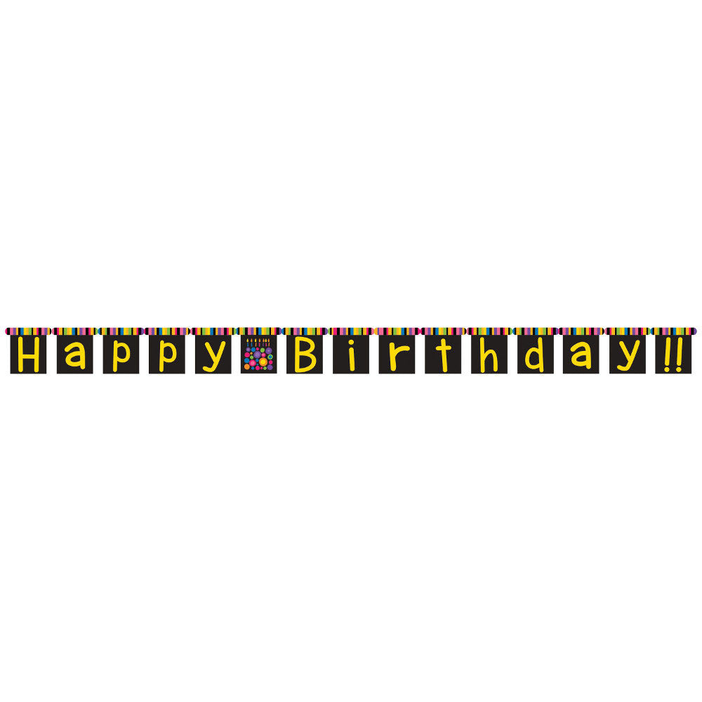 Birthday Cake Dots Letter Banner