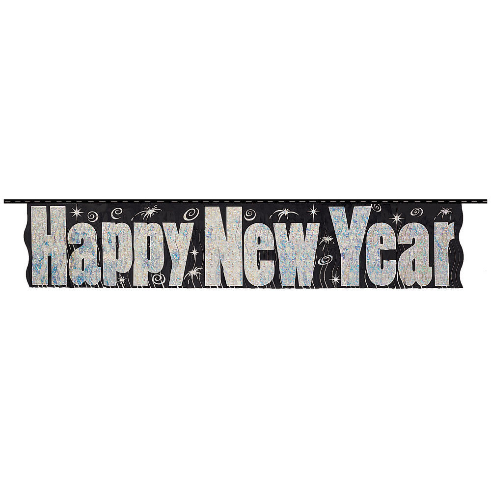 5' Happy New Year Fringe Banner