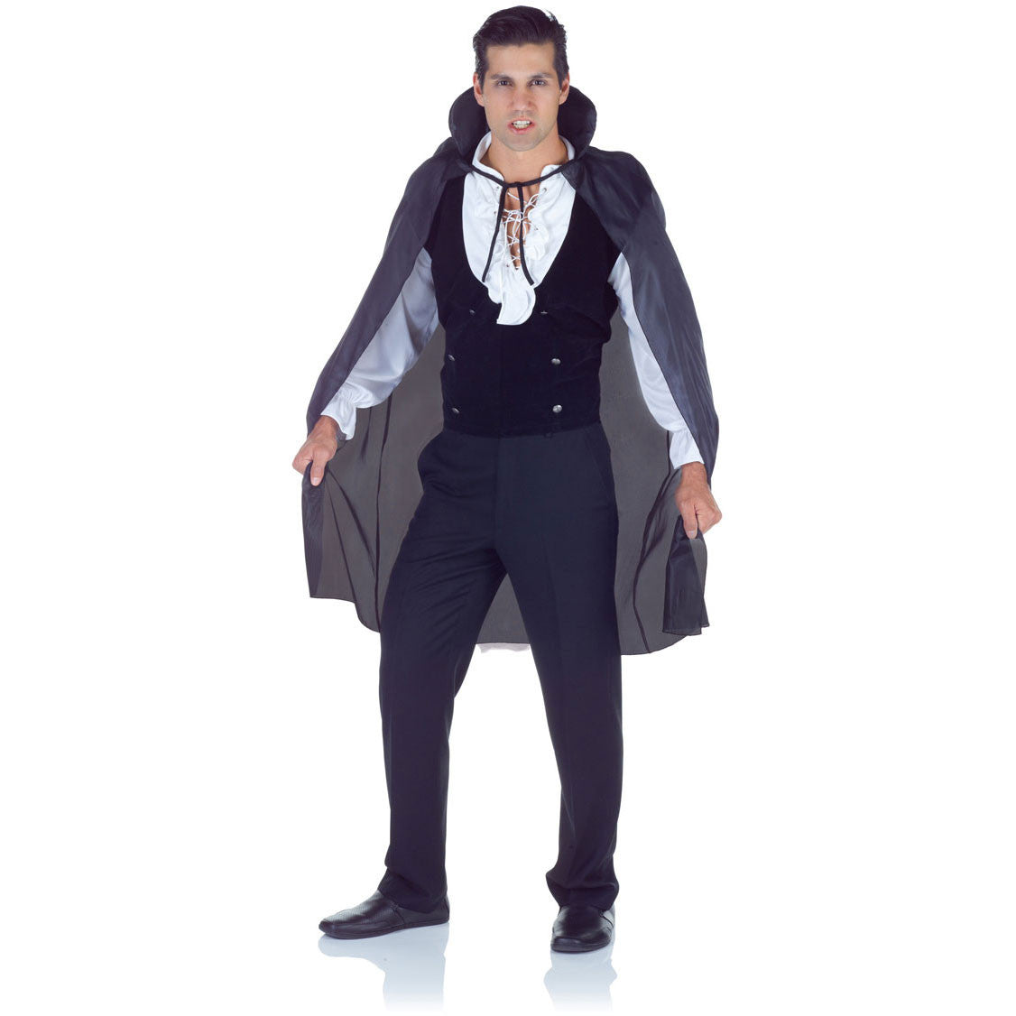 Black Taffeta Cape Mens Standard