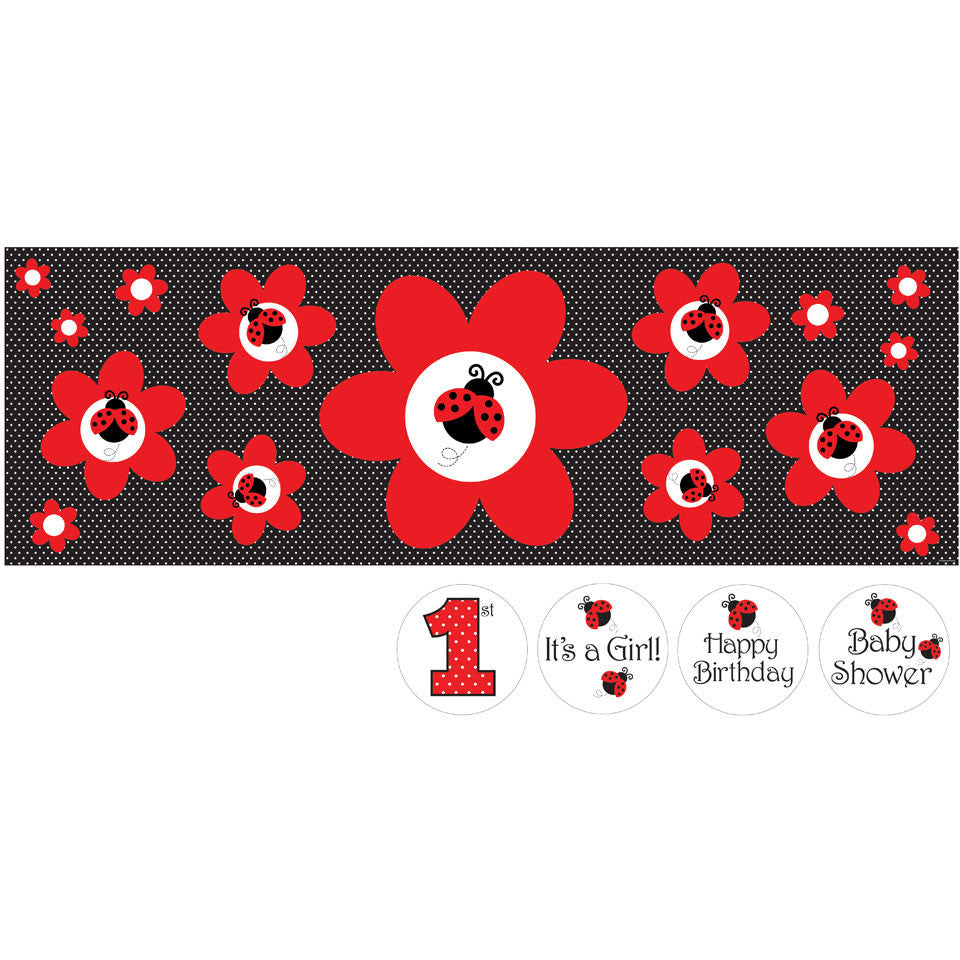 Ladybug Fancy Giant Party Banner