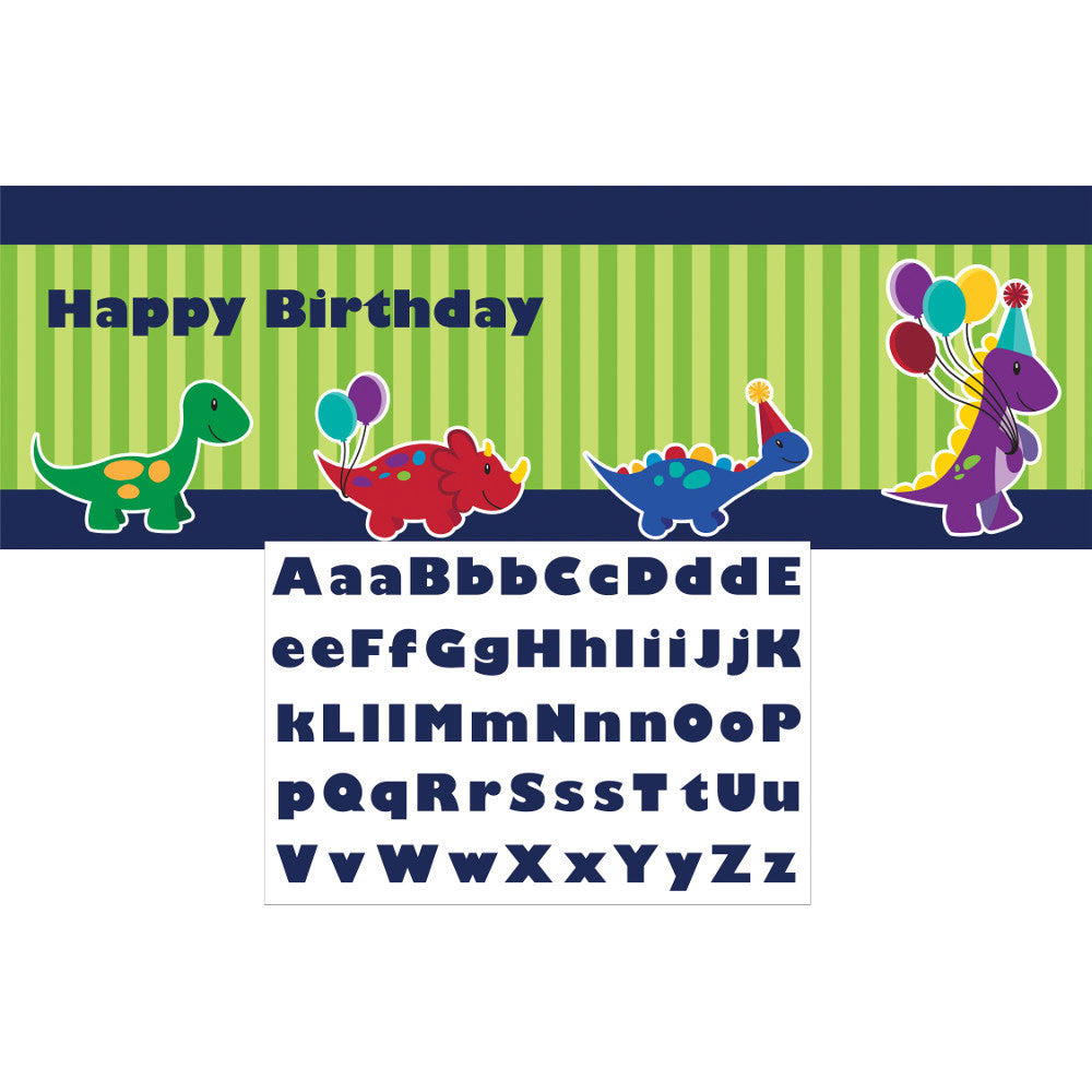 Little Dino Party Banner