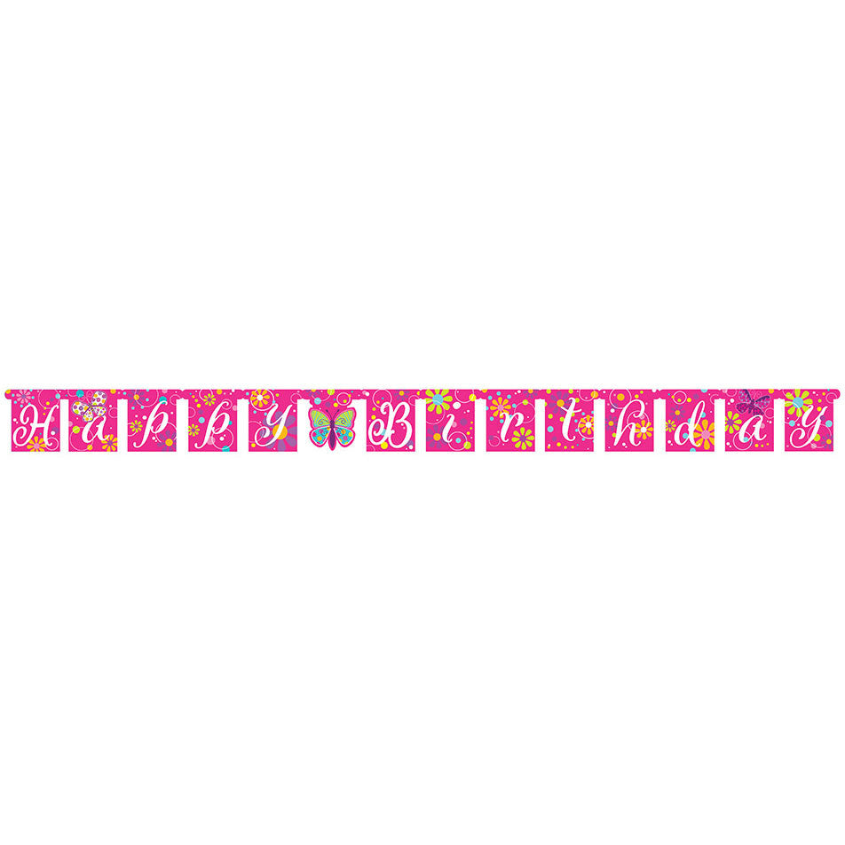 Butterfly Sparkle Letter Banner