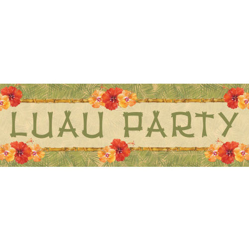 Bamboo Bash Giant Plastic Party Banner