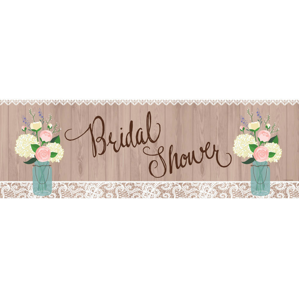 Rustic Wedding Giant Party Banner