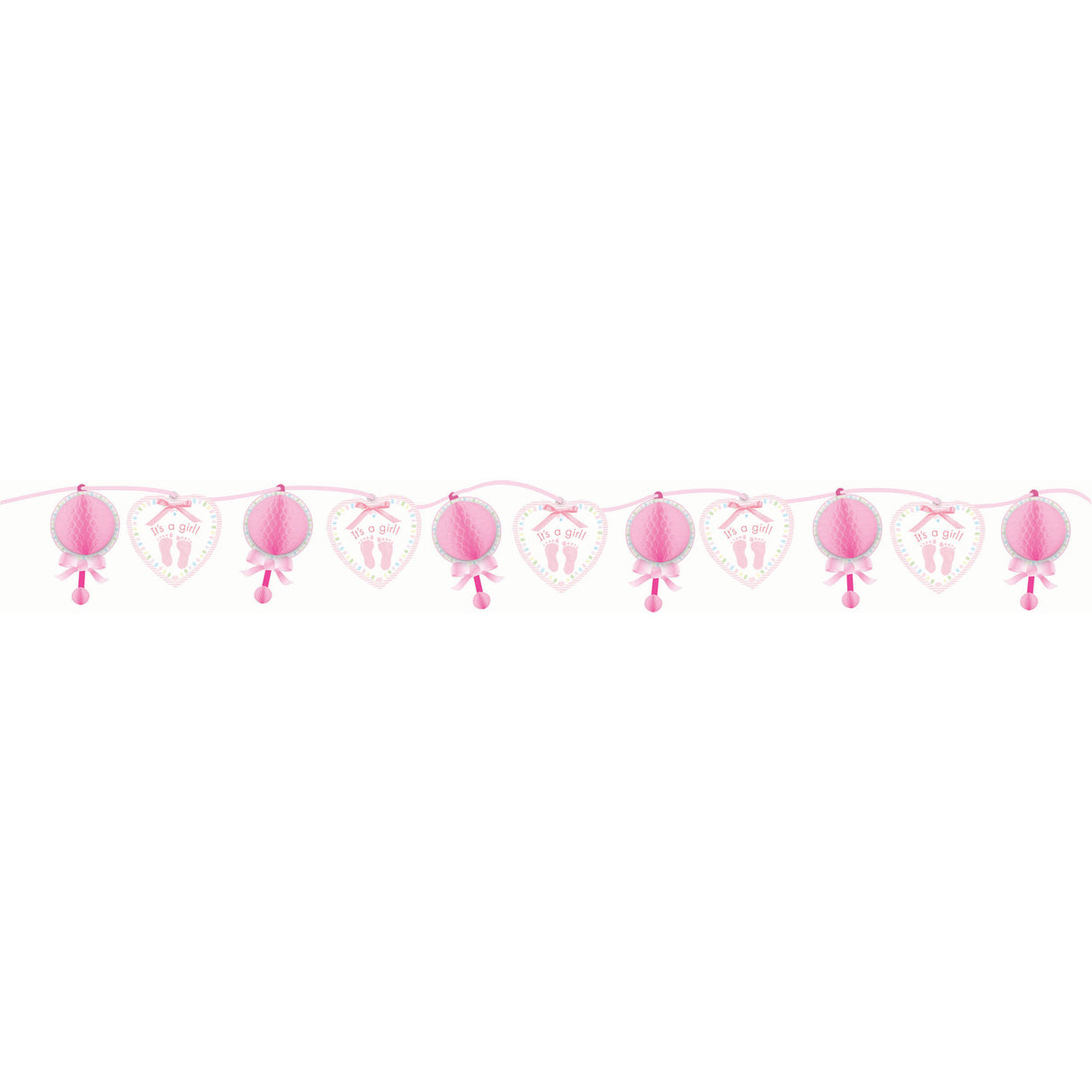 Honeycomb Rattle Baby Shower Garland