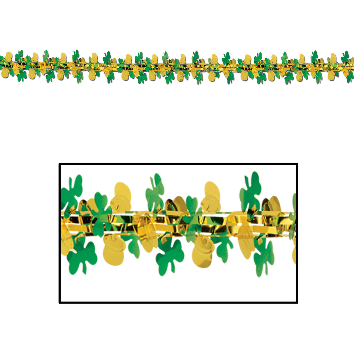 Pot-O-Gold & Shamrock Garland/Column