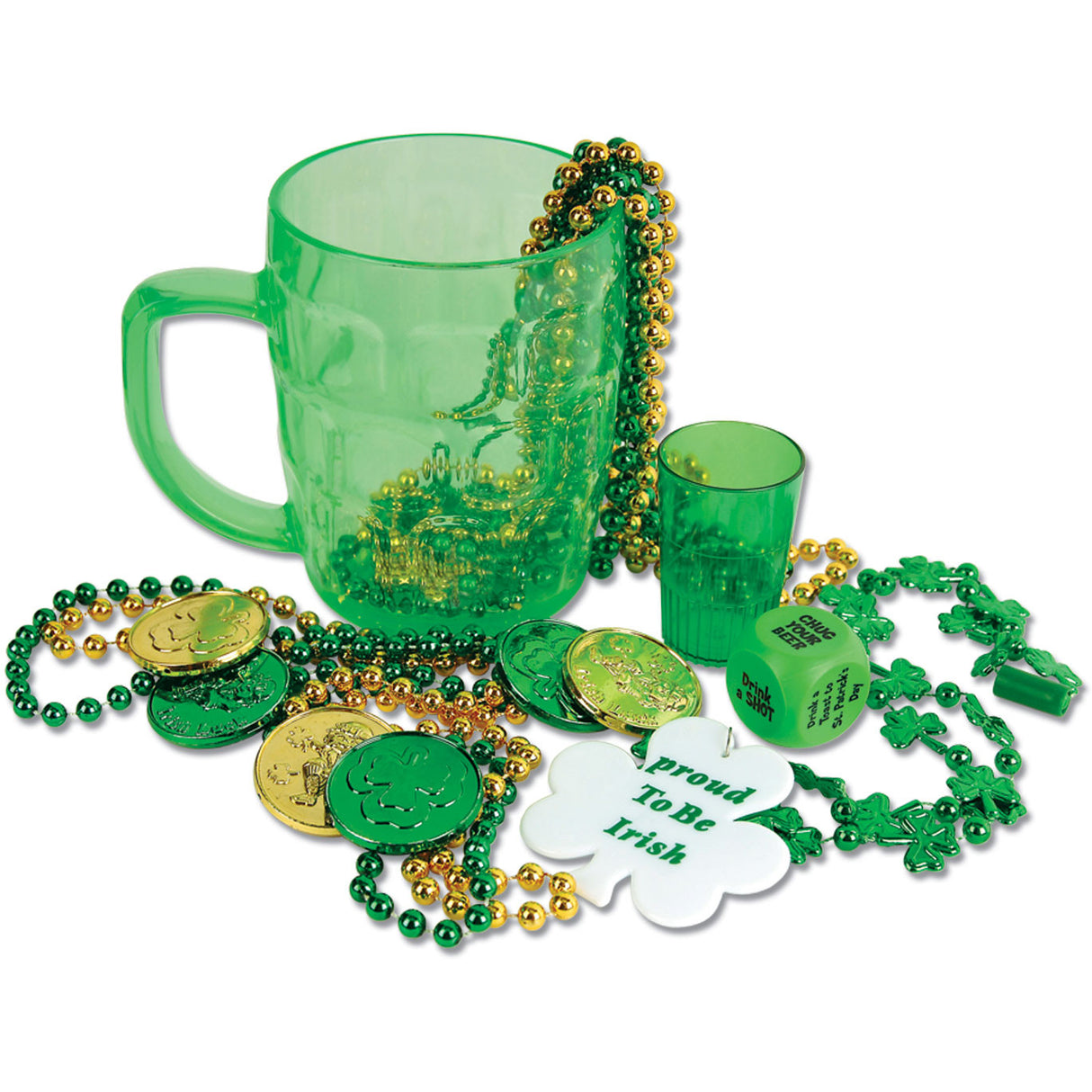St Pat's Party In A Mug  Includes: Shmrck Bds w/Mdln, 6â€“Pty