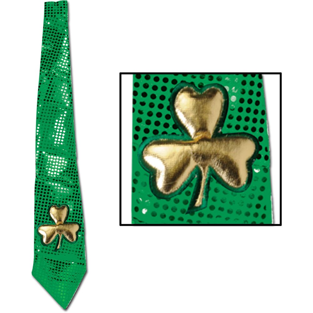 Jumbo St Patrick Glitz 'N Gleam Tie (1ct)