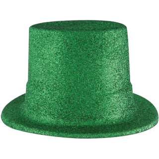 Green Glittered Top Hat
