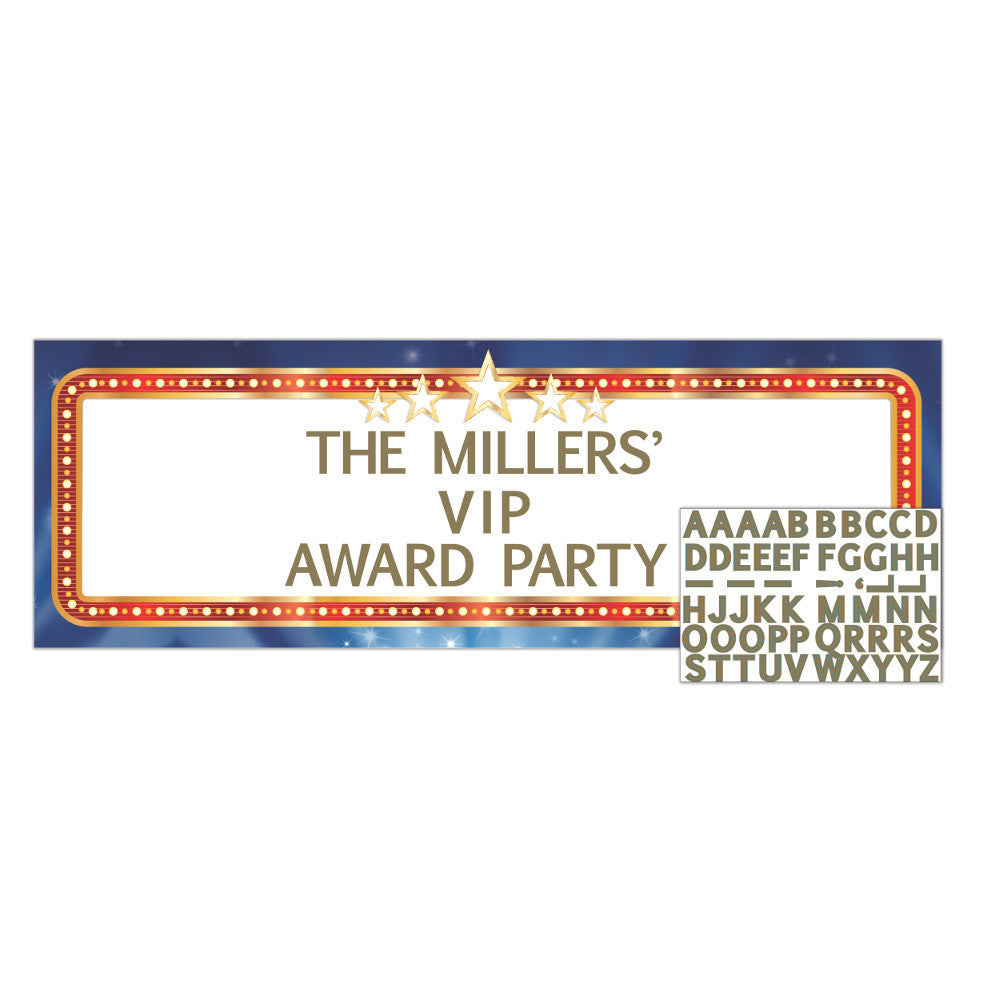 Hollywood Lights Party Banner
