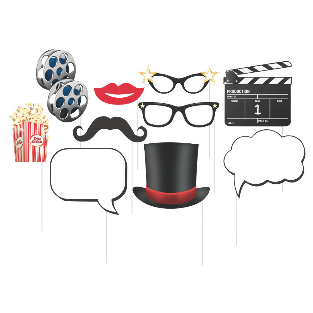 Hollywood Lights Photo Booth Props (10ct)
