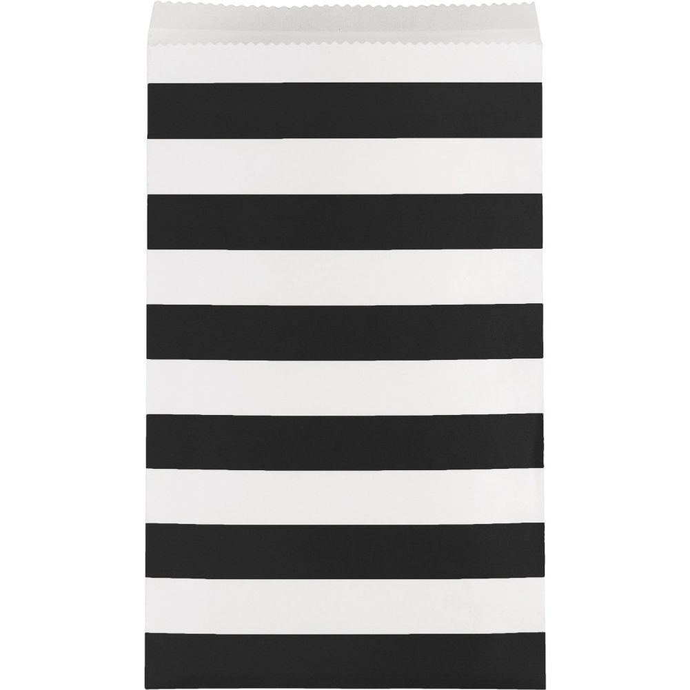 Black Stripes Medium Treat Bags (15ct)
