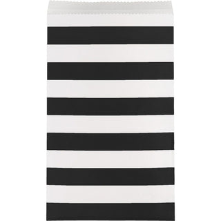 Black Stripes Medium Treat Bags (15ct)