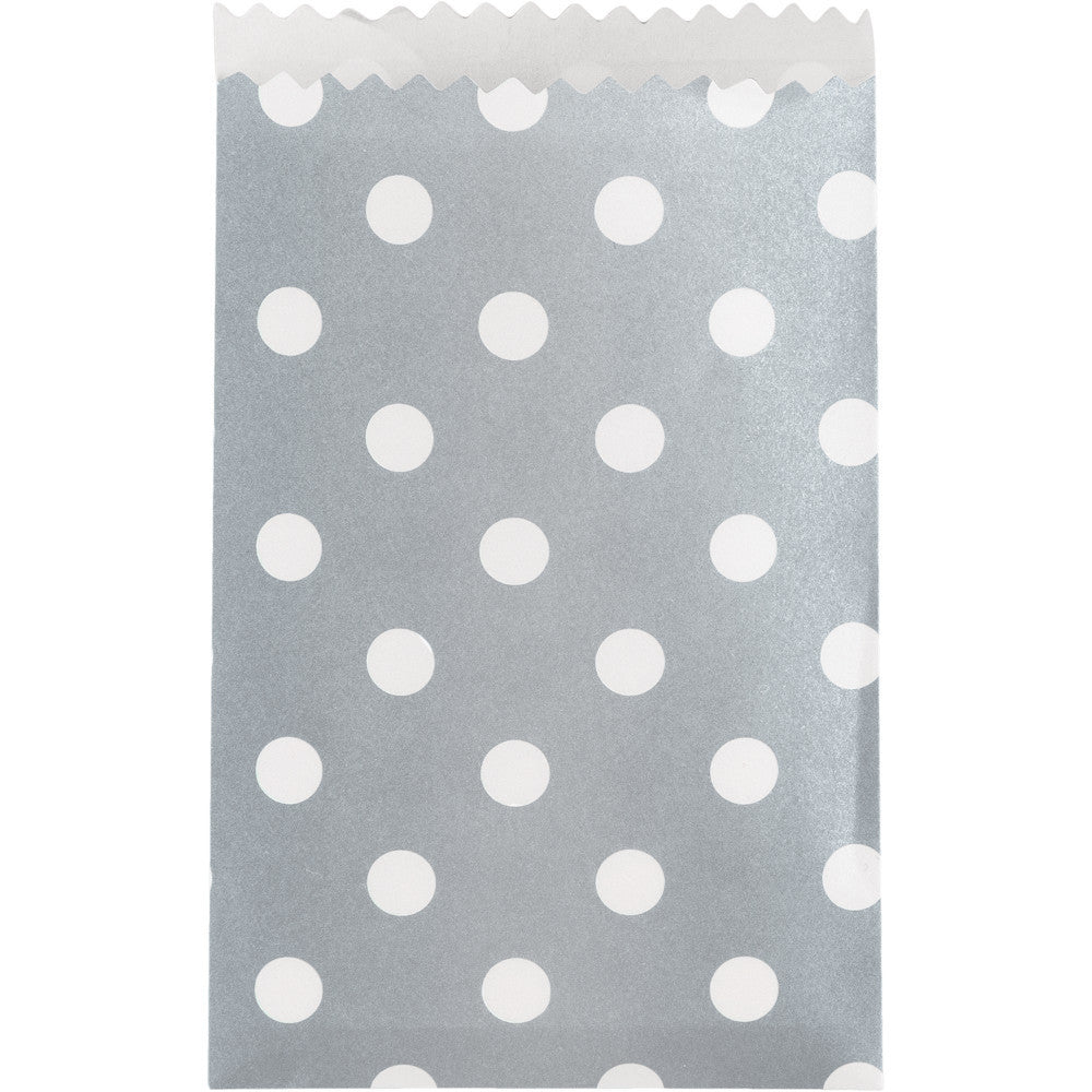 Silver Dots Small Treat Bags (20ct)