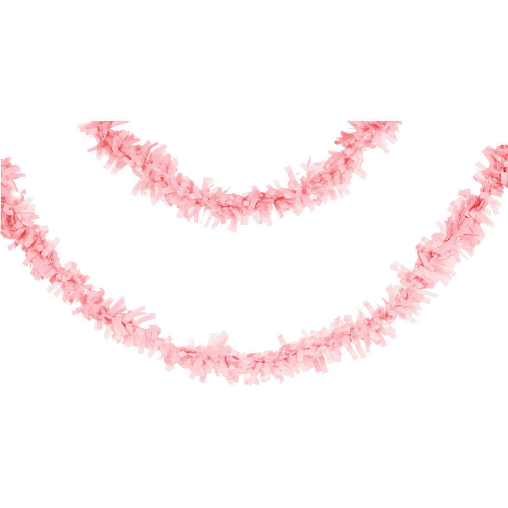 Classic Pink 25' Tissue Garland