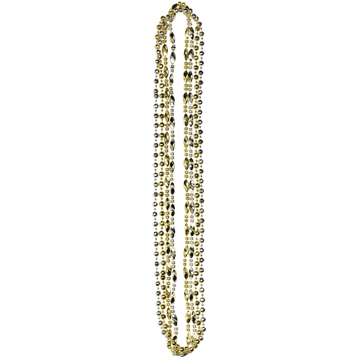 Gold and Silver Bead Necklace