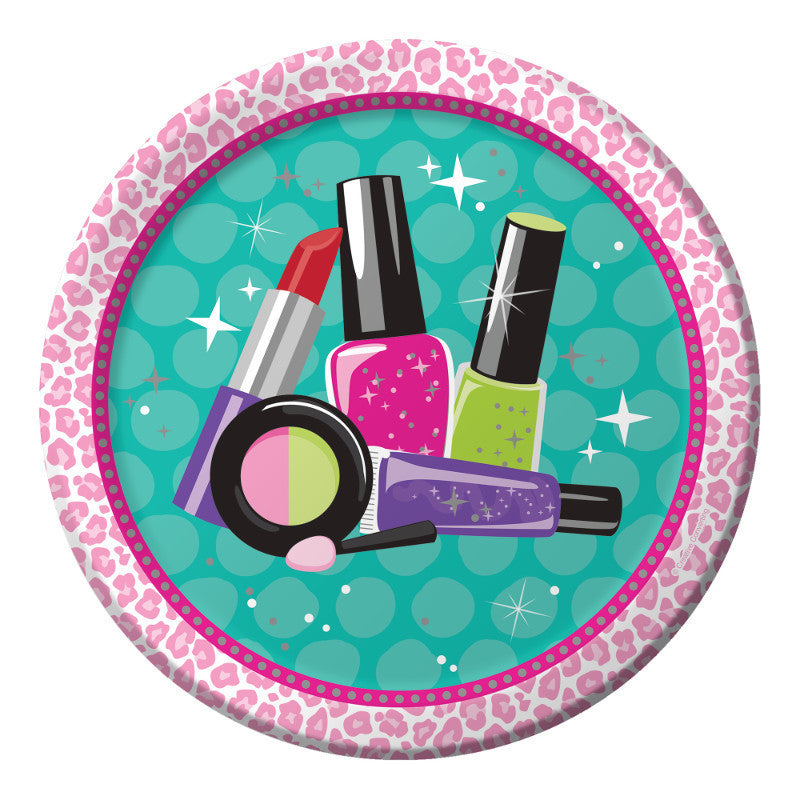 Sparkle Spa Party Paper Dinner Plates (8ct)