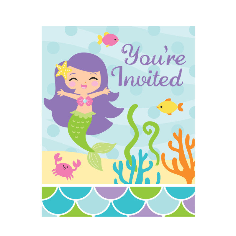 Mermaid Friends Invitations (8ct)