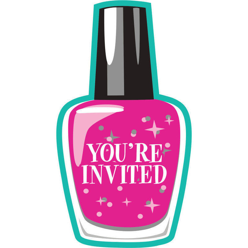 Sparkle Spa Party Invitations (8ct)
