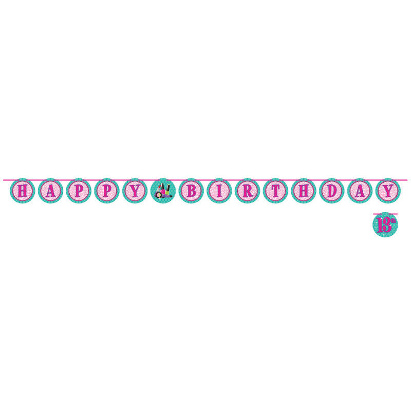 Sparkle Spa Party Letter Banner