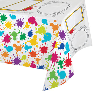 Art Party Rectangle Plastic Tablecover