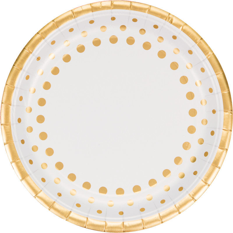 Sparkle and Shine Gold Dinner Plates (16ct)
