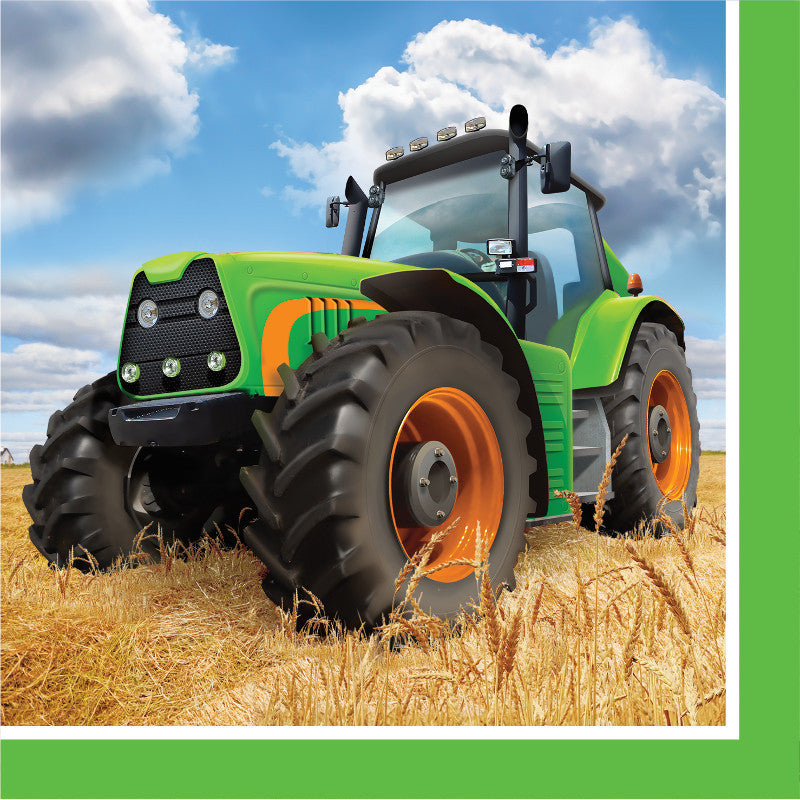 Tractor Time Beverage Napkins (16ct)