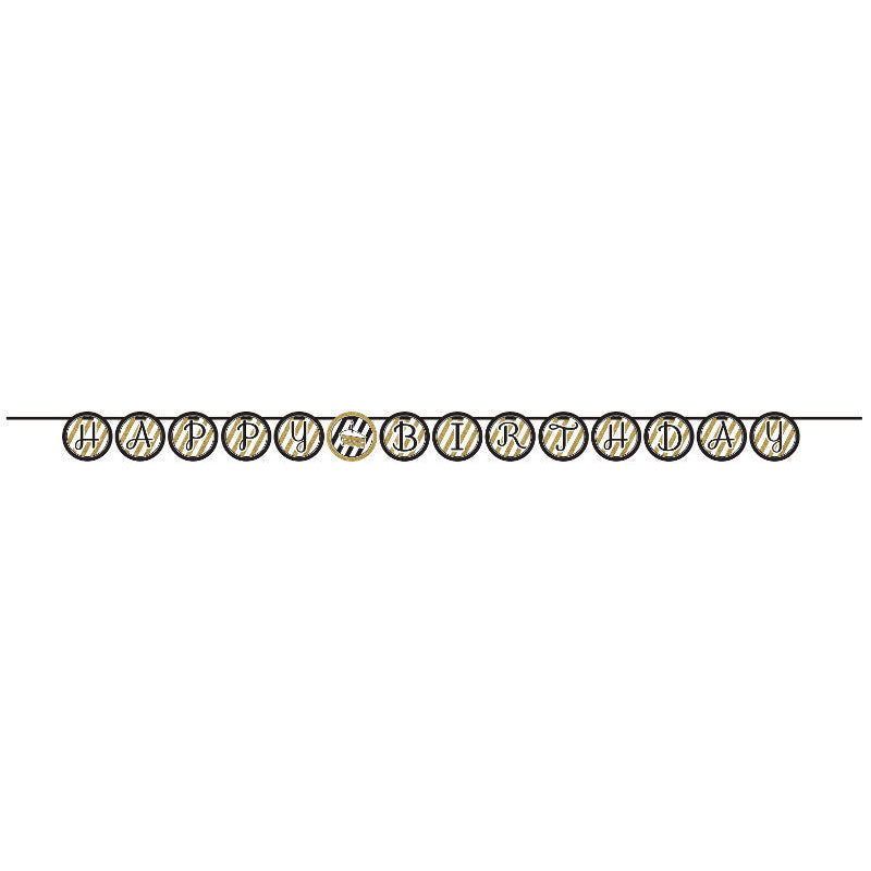 Black & Gold Letter Banner