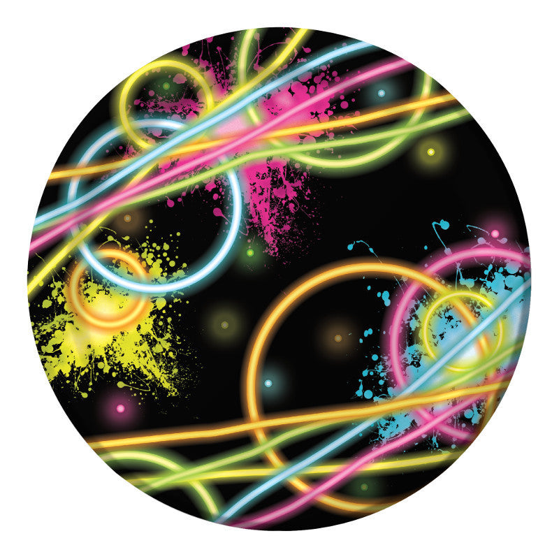 Glow Party Paper Dessert Plates (8ct)