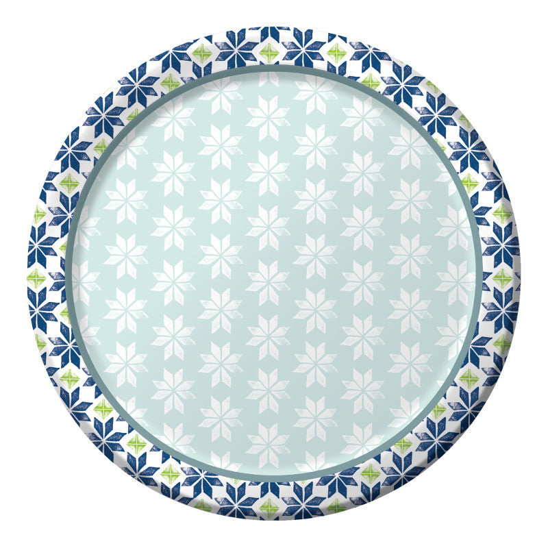 Peacock Paisley Paper Dessert Plates (8 ct)