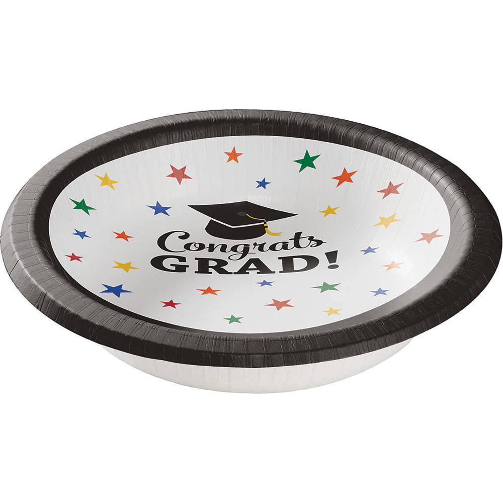 Congrats Grad 20oz Paper Bowls (8 ct)